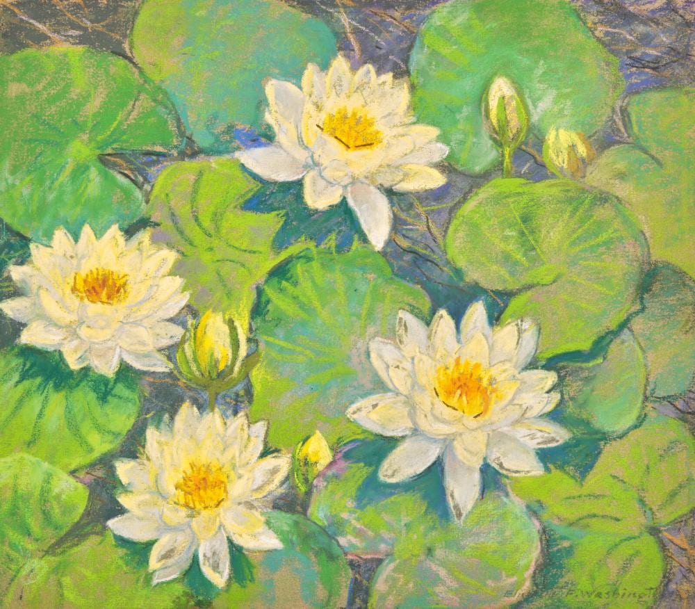 Elizabeth Fisher Washington comparable auction result: elizabeth fisher washington american 1871 1953 waterlilies