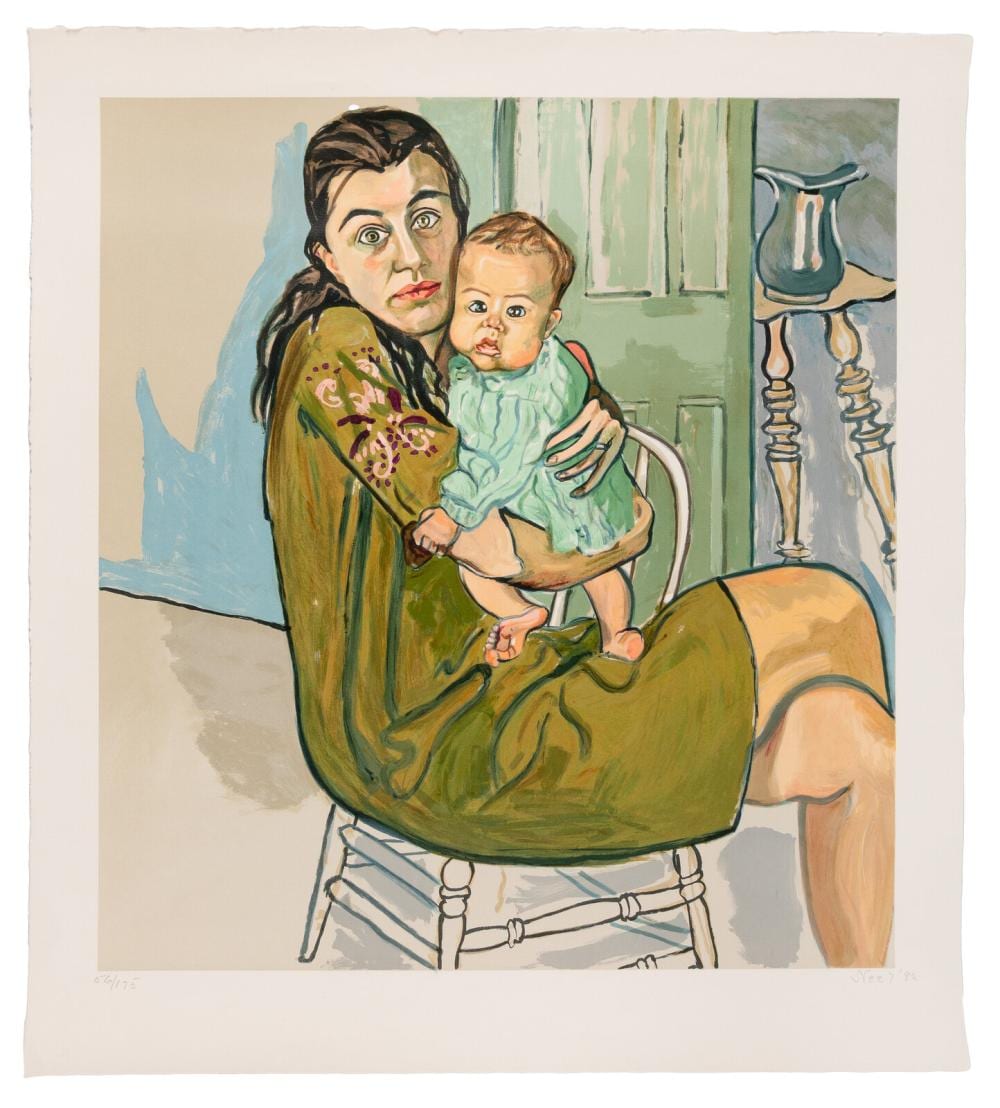 Alice Neel comparable auction result: alice neel american 1900 1984 mother and child nancy and olivia 1982