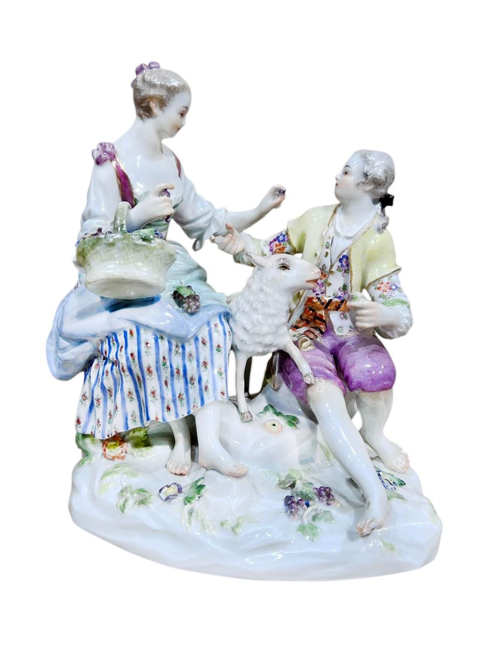 Michel Victor Acier comparable auction result: meissen porcelain figural group c41a michel victor acier
