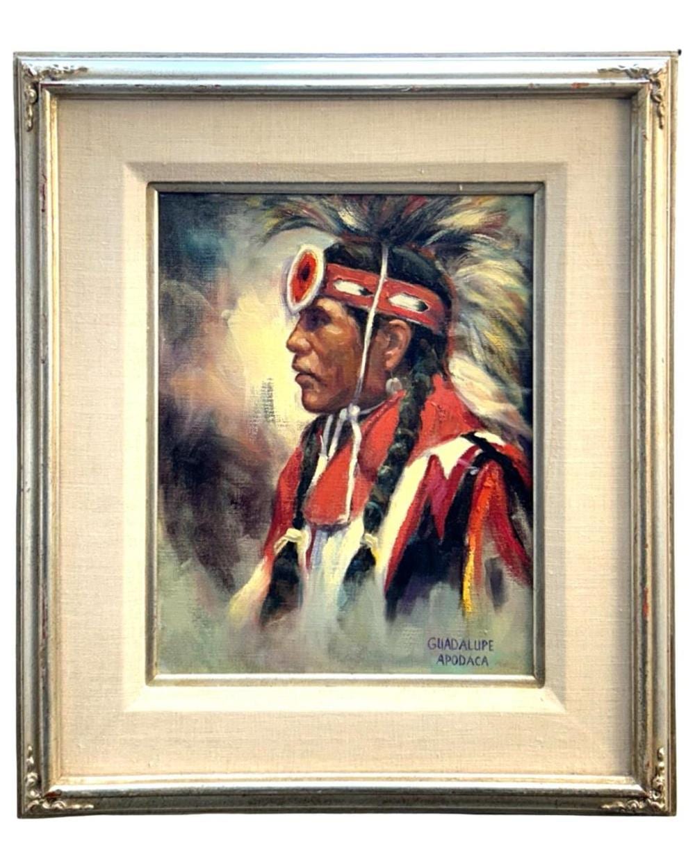 Guadalupe Apodaca comparable auction result: signed guadalupe apodaca oil on canvas