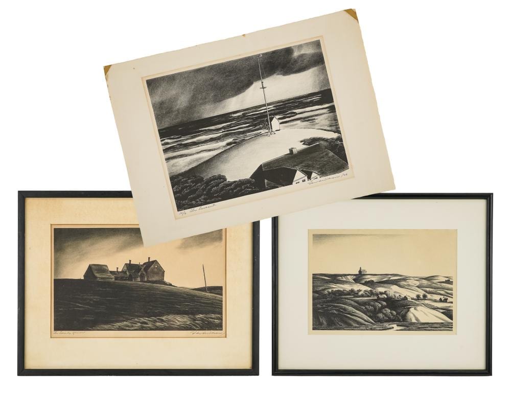 edward arthur wilson am 1886 three landscapes · Merrill's Auctioneers & Appraisers · 2026-03-20 Edward Arthur Wilson comparable auction result: edward arthur wilson am 1886 three landscapes