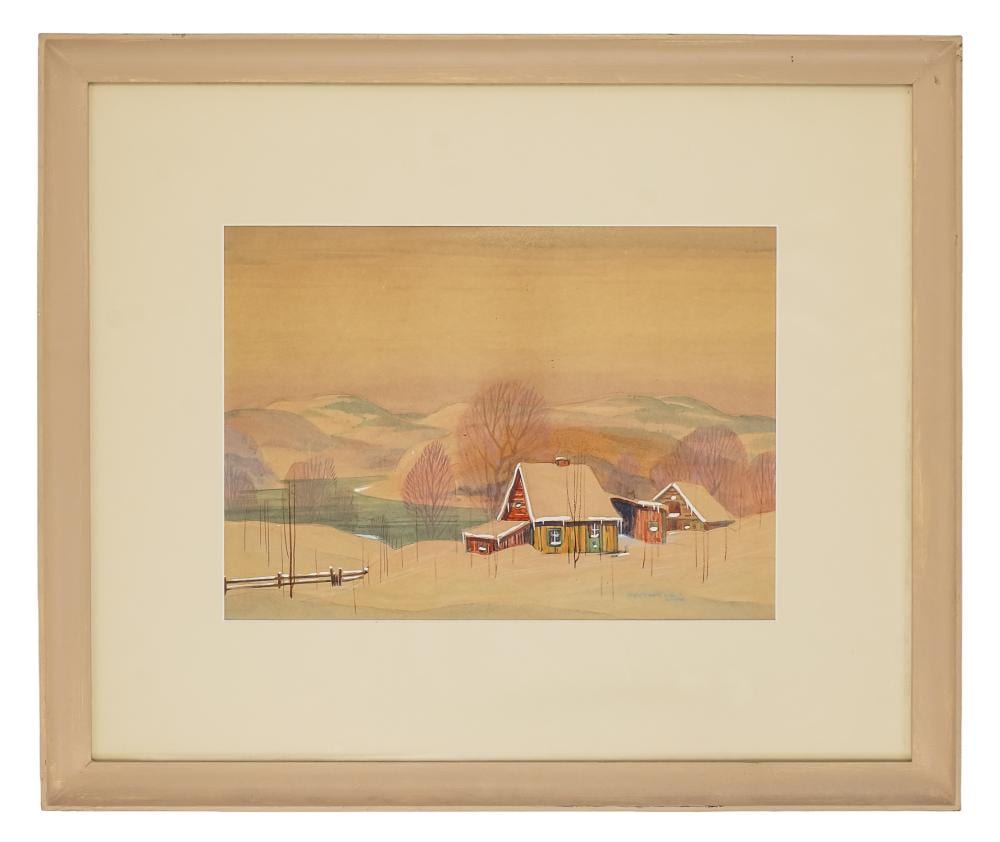 Graham Noble Norwell comparable auction result: graham noble norwell ca 1901 1967 winter landscape