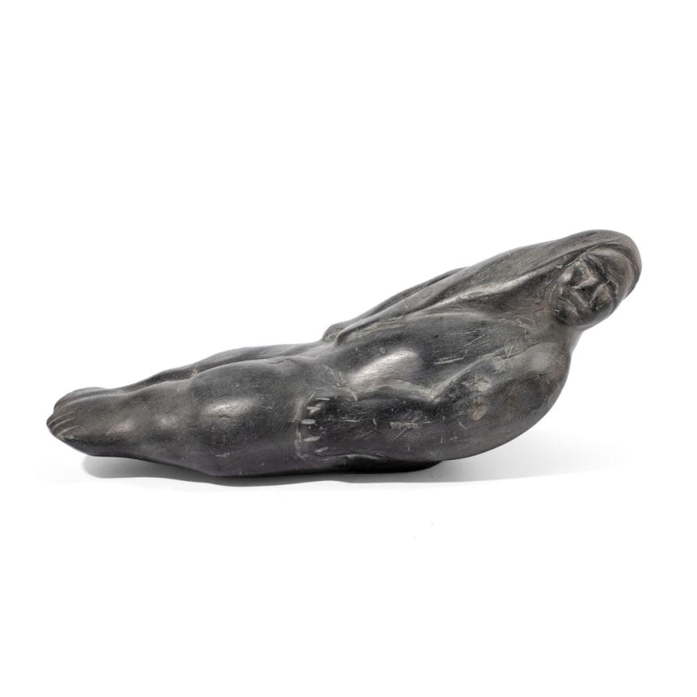 Barnabus Arnasungaaq comparable auction result: barnabus arnasungaaq sedna stone sculpture