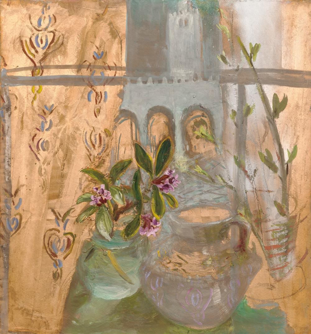 Winifred Nicholson comparable auction result: winifred nicholson 1893 1981 daphne adorato tunisia oil and metallic p