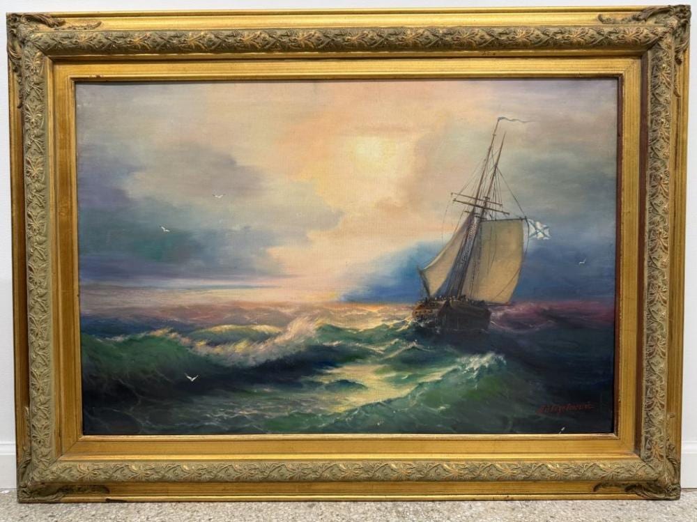 attributed to ivan aivazovsky oil canvas · Joshua Kodner · 2026-03-21 Ivan Aivazovsky comparable auction result: attributed to ivan aivazovsky oil canvas