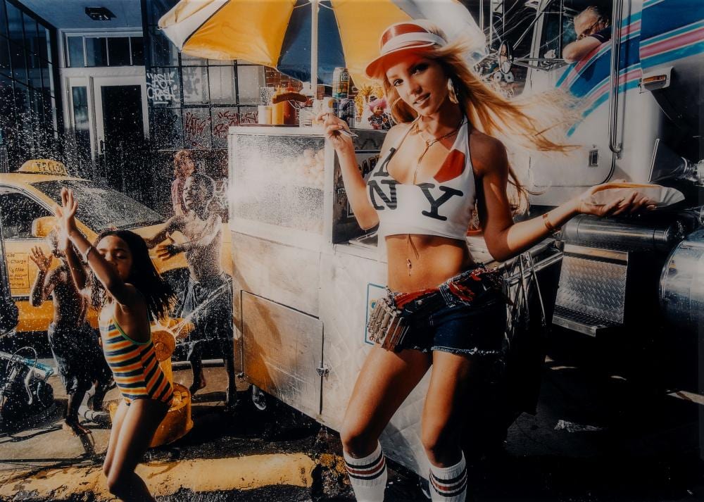 David LaChapelle comparable auction result: david lachapelle 1963 britney spears nyc street scene shot in california 2000