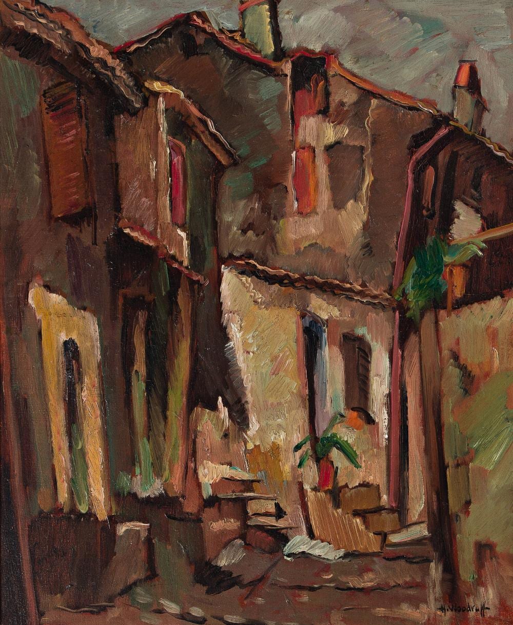 Hale Aspacio Woodruff comparable auction result: hale aspacio woodruff 1900 1980 a village street circa 1928 29