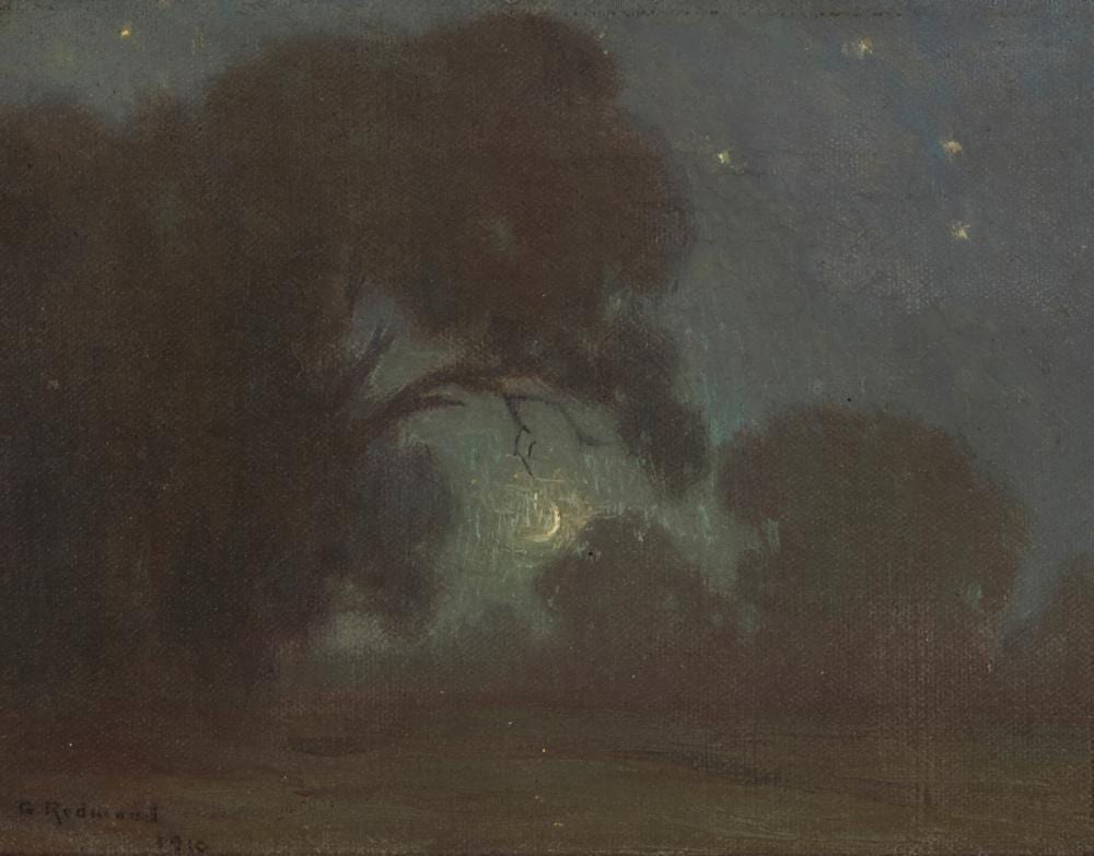 Granville Redmond comparable auction result: granville redmond 1871 1935 new moon laguna beach 1910