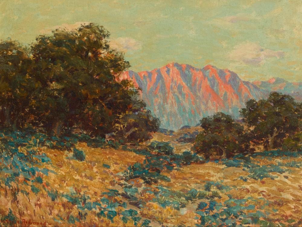Granville Redmond comparable auction result: granville redmond 1871 1935 distant mountains at sunset