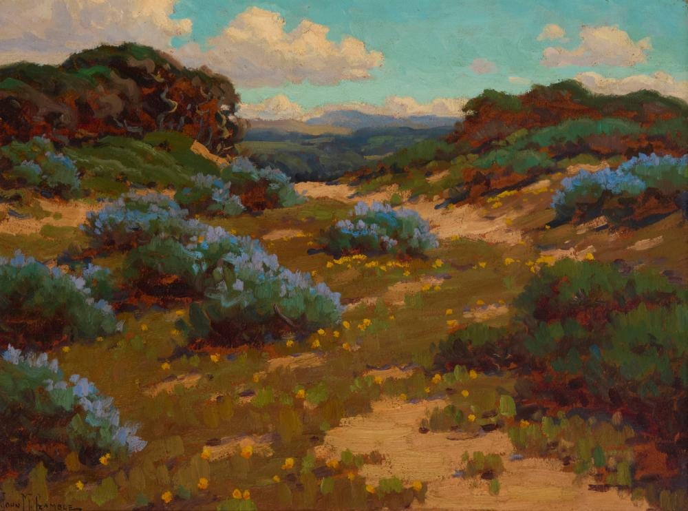 John Marshall Gamble comparable auction result: john marshall gamble 1863 1957 bush lupine seaside