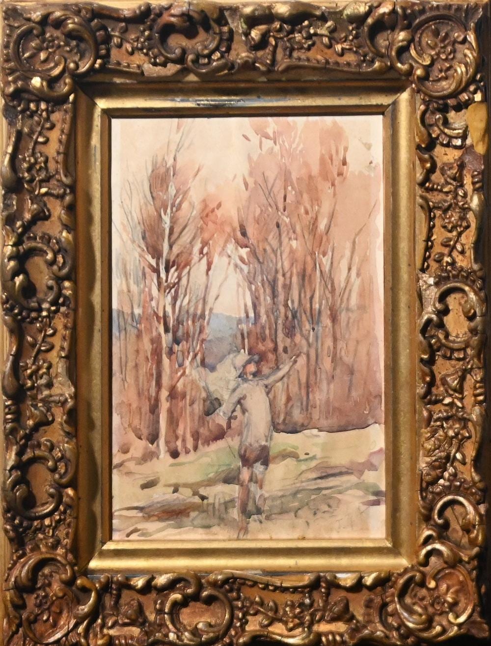 Julian Rossi Ashton comparable auction result: julian rossi ashton potrait of a young girl in a landscape