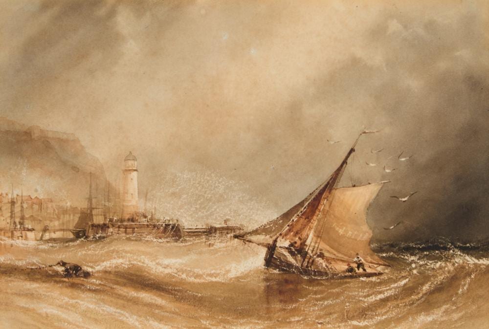 Henry Barlow Carter comparable auction result: henry barlow carter 1804 1868 off scarborough