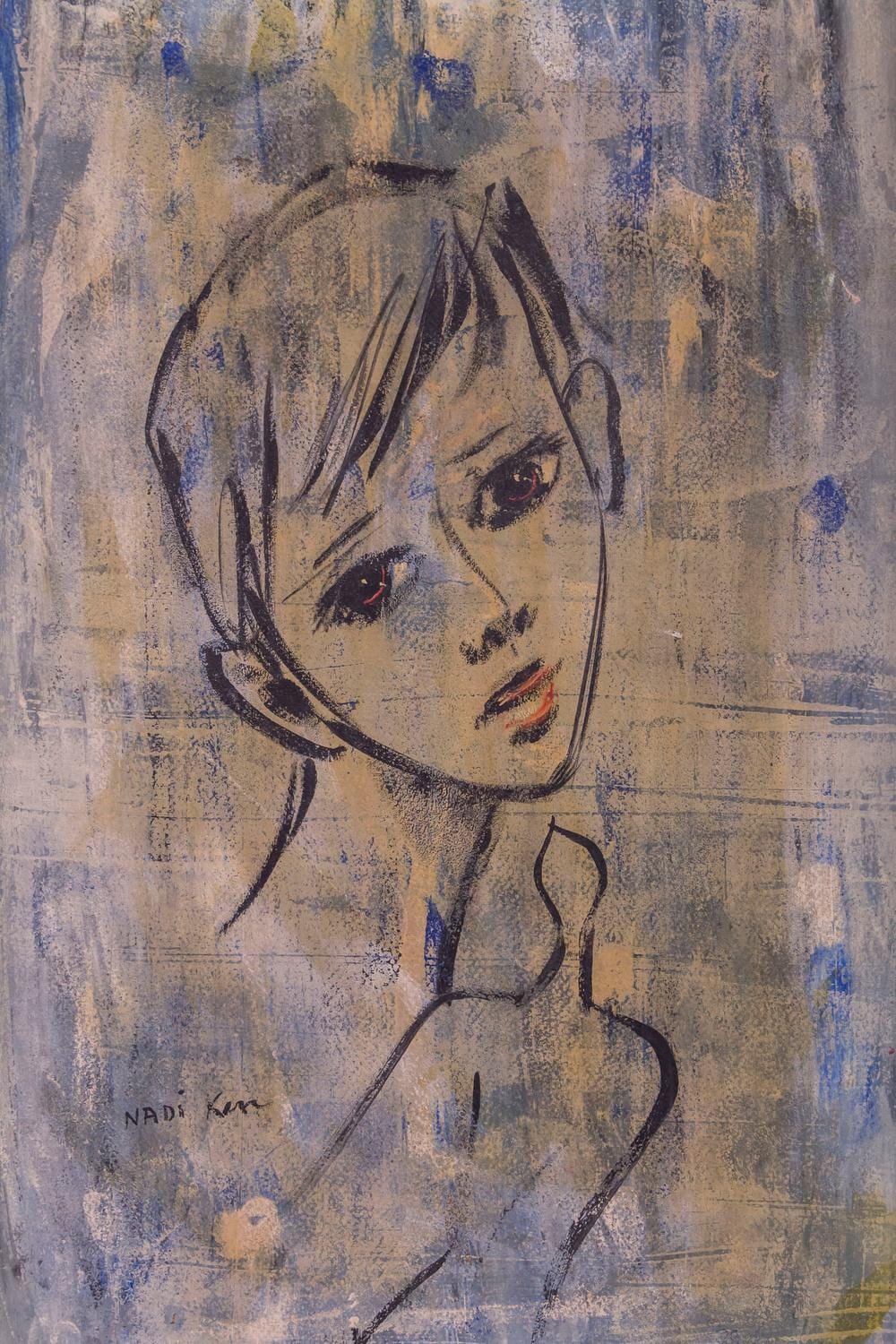 Nadi Ken comparable auction result: nadi ken geb 1934 frauenportr t portrait of a woman