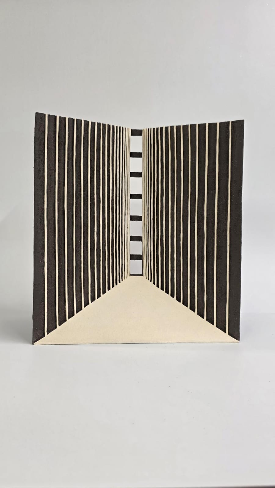 gillian montegrande born 1960 biolith a sculptural vessel made of white y material and black vulcan stoneware incised grm mark dated 2026 height 26 5cm width 24cm · Adam Partridge Auctioneers · 2026-03-27 Gillian Montegrande comparable auction result: gillian montegrande born 1960 biolith a sculptural vessel made of white y material and black vulcan stoneware incised grm mark dated 2026 height 26 5cm width 24cm