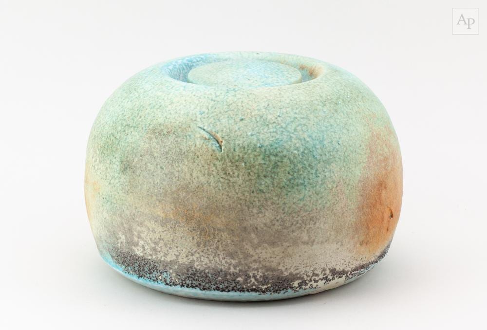 jack doherty born 1948 a large squat porcelain jar and cover covered in soda vapour glaze with incised decoration impressed j mark diameter 23 5cm height 16cm · Adam Partridge Auctioneers · 2026-03-27 Jack Doherty comparable auction result: jack doherty born 1948 a large squat porcelain jar and cover covered in soda vapour glaze with incised decoration impressed j mark diameter 23 5cm height 16cm