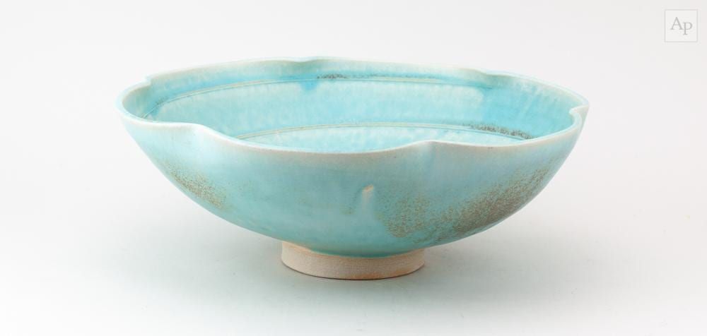 jack doherty born 1948 a large stoneware bowl with scalloped rim covered in soda vapour glaze diameter 34 5cm · Adam Partridge Auctioneers · 2026-03-27 Jack Doherty comparable auction result: jack doherty born 1948 a large stoneware bowl with scalloped rim covered in soda vapour glaze diameter 34 5cm