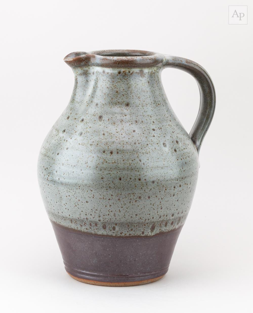 John Leach comparable auction result: john leach 1939 2021 for muchelney pottery a large stoneware jug partially covered in speckled grey glaze impressed jhl and pottery marks dated 1999 height 33cm