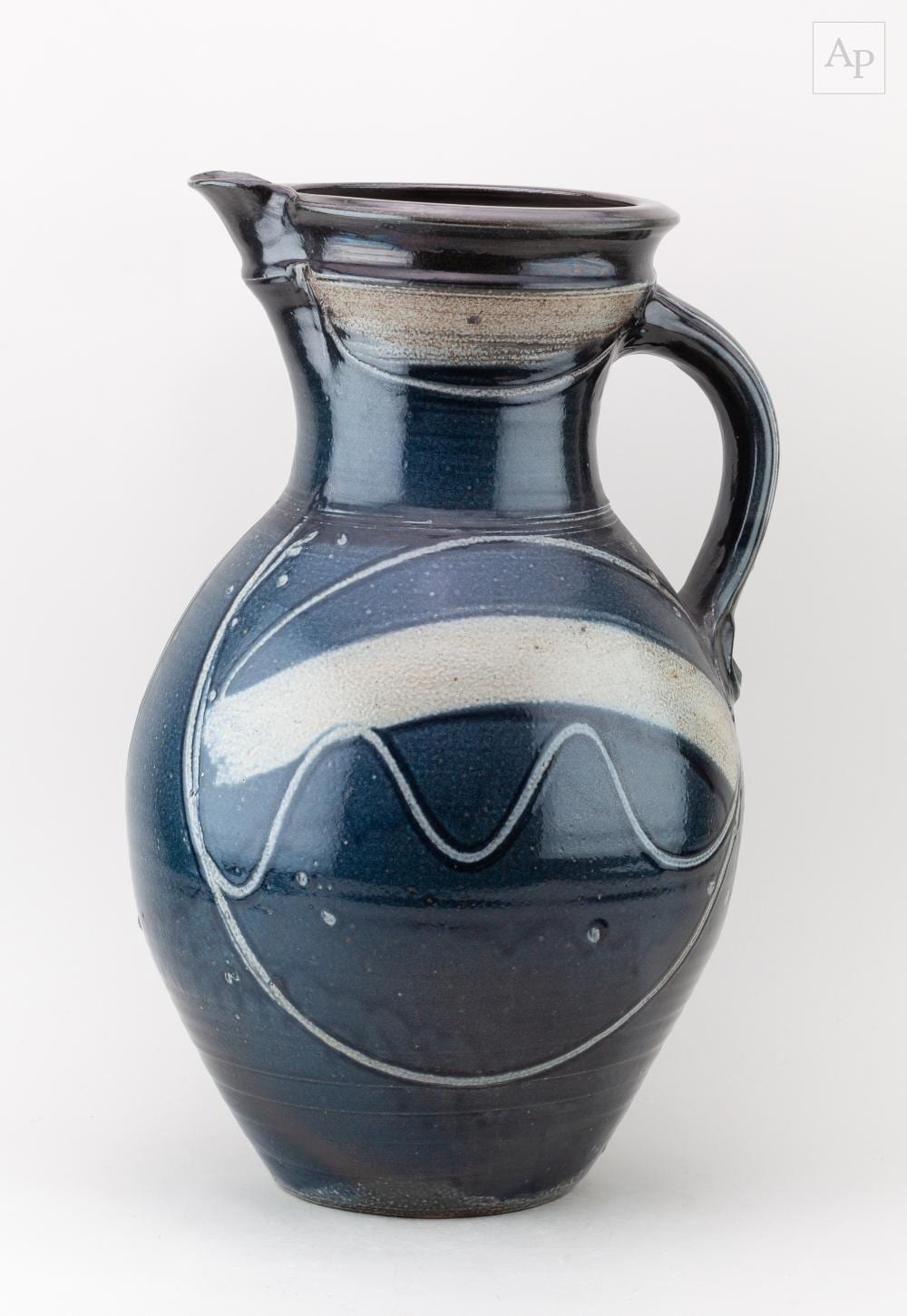 michael casson 1925 2003 a monumental salt glazed jug with wax resist and incised decoration impressed mc mark height 50 5cm · Adam Partridge Auctioneers · 2026-03-27 Michael Casson comparable auction result: michael casson 1925 2003 a monumental salt glazed jug with wax resist and incised decoration impressed mc mark height 50 5cm