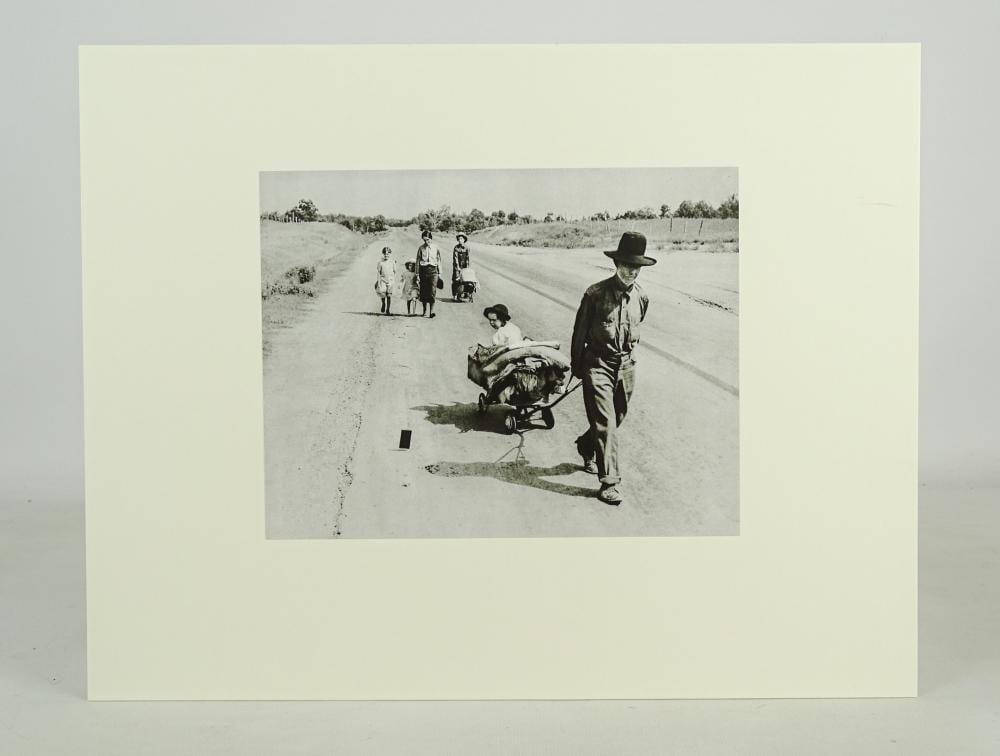 Dorothea Lange comparable auction result: dorothea lange photo gravure print sheet
