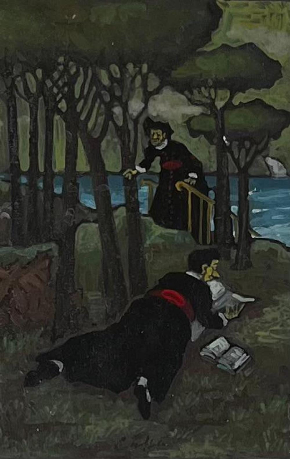 nino caff pretino steso in lettura 1967 · Felima Art Casa D'Aste · 2026-03-16 Nino Caffè comparable auction result: nino caff pretino steso in lettura 1967