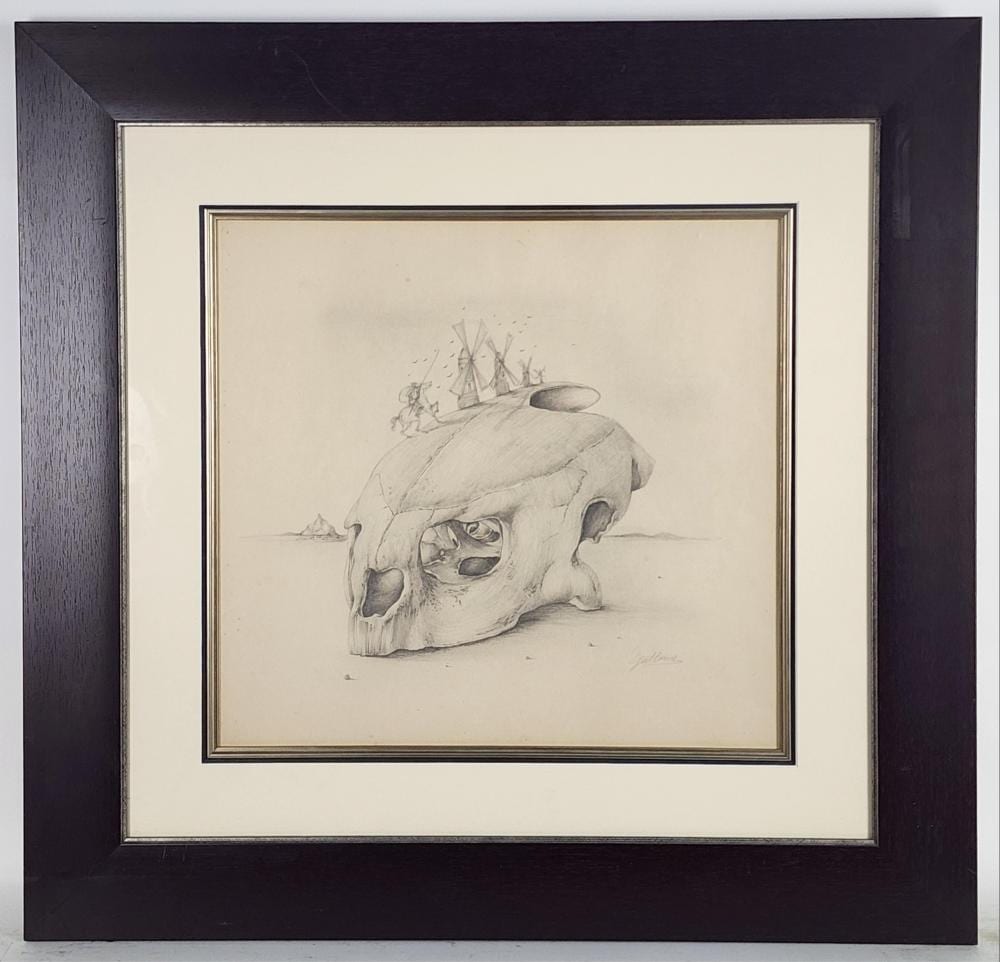 Antonio Gattorno comparable auction result: antonio gattorno cuban 1904 1980 surrealist skull pencil drawing on paper signed gattorno lower right sight 15 1 4 x 16 1 4 framed 26 1 2 x 27 1 2