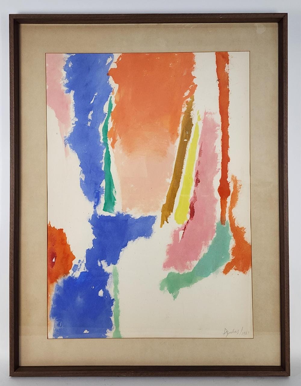 friedel dzubas german 1915 1994 untitled watercolor on paper signed dzubas and dated 1981 in pencil in the lower right sight 29 5 8 x 21 1 4 framed 37 1 4 x 28 1 2 · Auction Gallery of the Palm Beaches · 2026-03-21 Friedel Dzubas comparable auction result: friedel dzubas german 1915 1994 untitled watercolor on paper signed dzubas and dated 1981 in pencil in the lower right sight 29 5 8 x 21 1 4 framed 37 1 4 x 28 1 2
