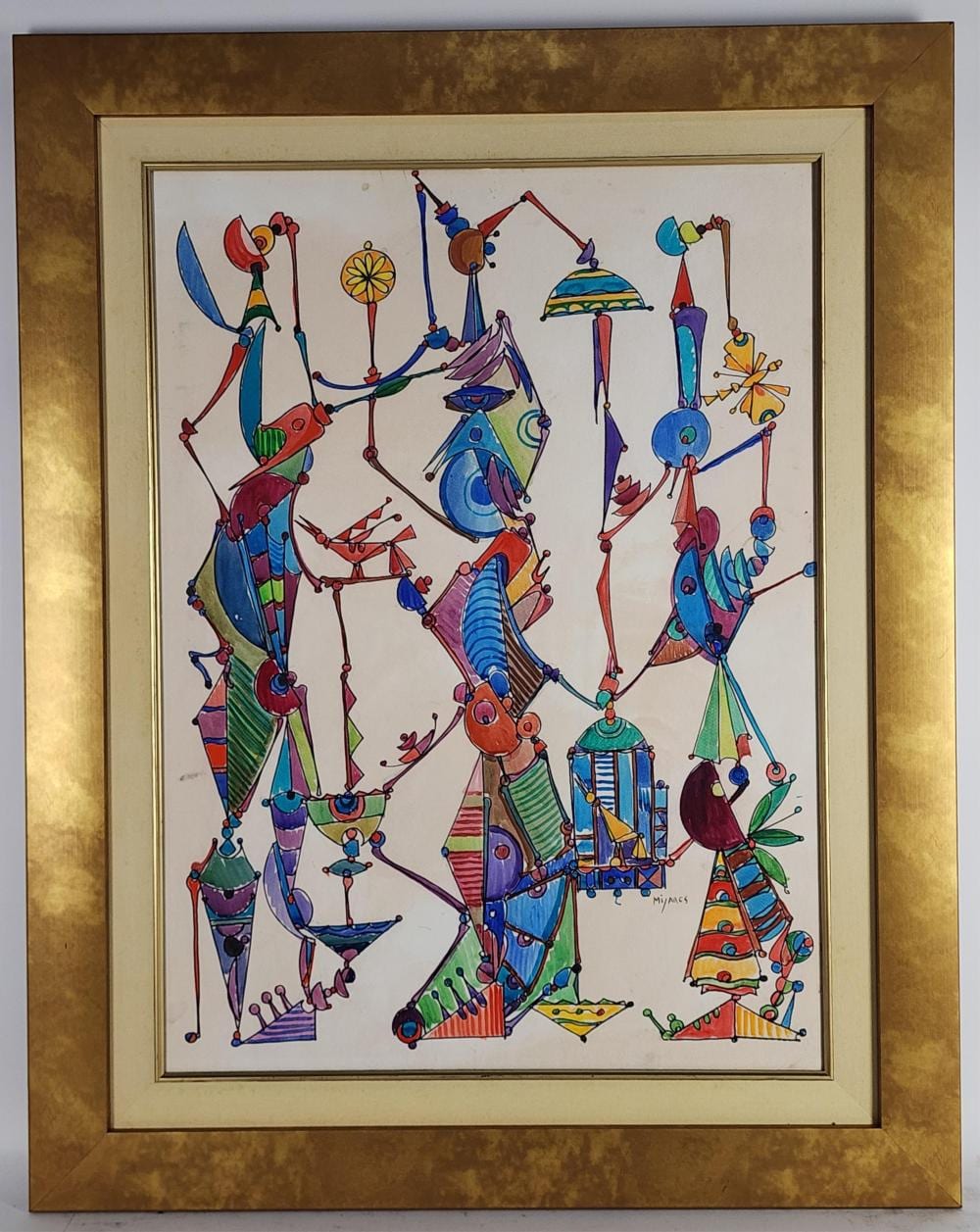 Jose Mijares comparable auction result: jose mijares cuban 1921 2004 girls watercolor on paper signed mijares 30 x 22 framed 38 x 30 1 4 accompanied with a coa from maria a cabrera de mijares dated 2002