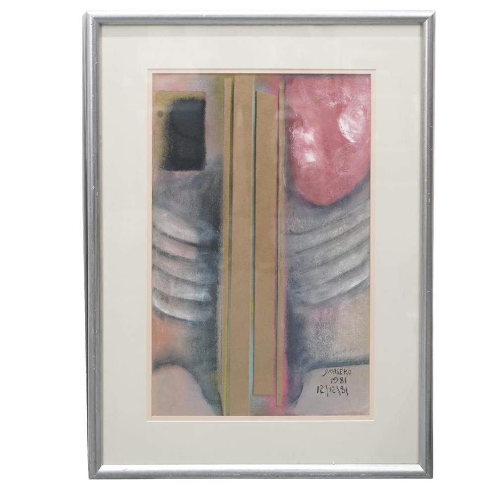 Joe Maseko comparable auction result: joe maseko south african 1940 2008 abstract mixed media on paper
