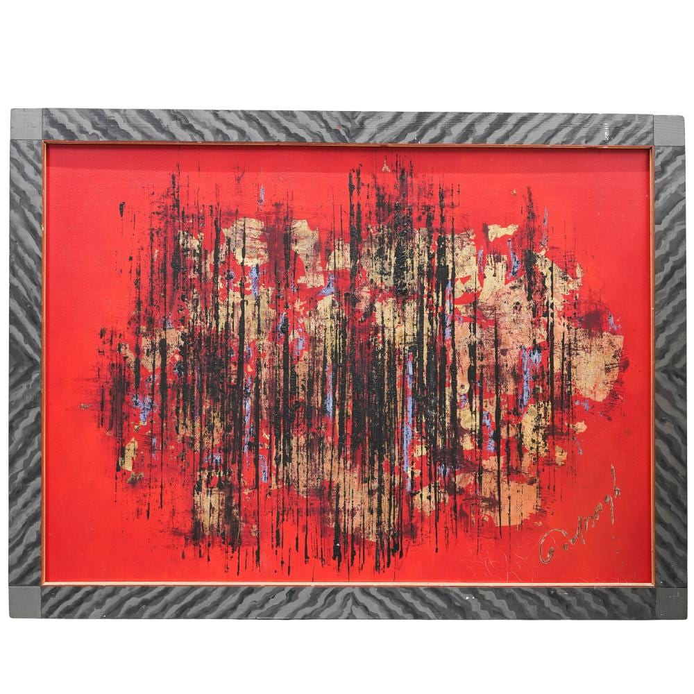 Robert Goodnough comparable auction result: robert goodnough american 1917 2010 abstract oil on board