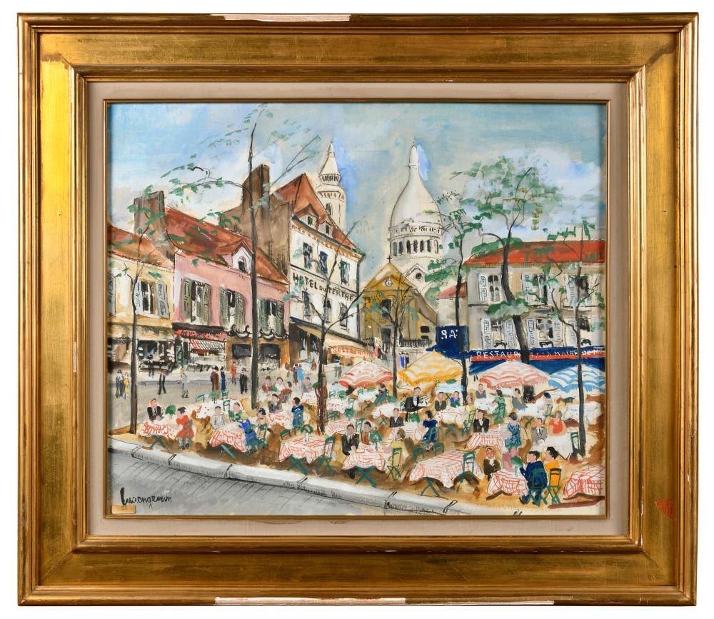 lucien genin france 1894 1953 collection jacques thalheimer paris place du tertre montmar · Osenat · 2026-03-29 Lucien Génin comparable auction result: lucien genin france 1894 1953 collection jacques thalheimer paris place du tertre montmar