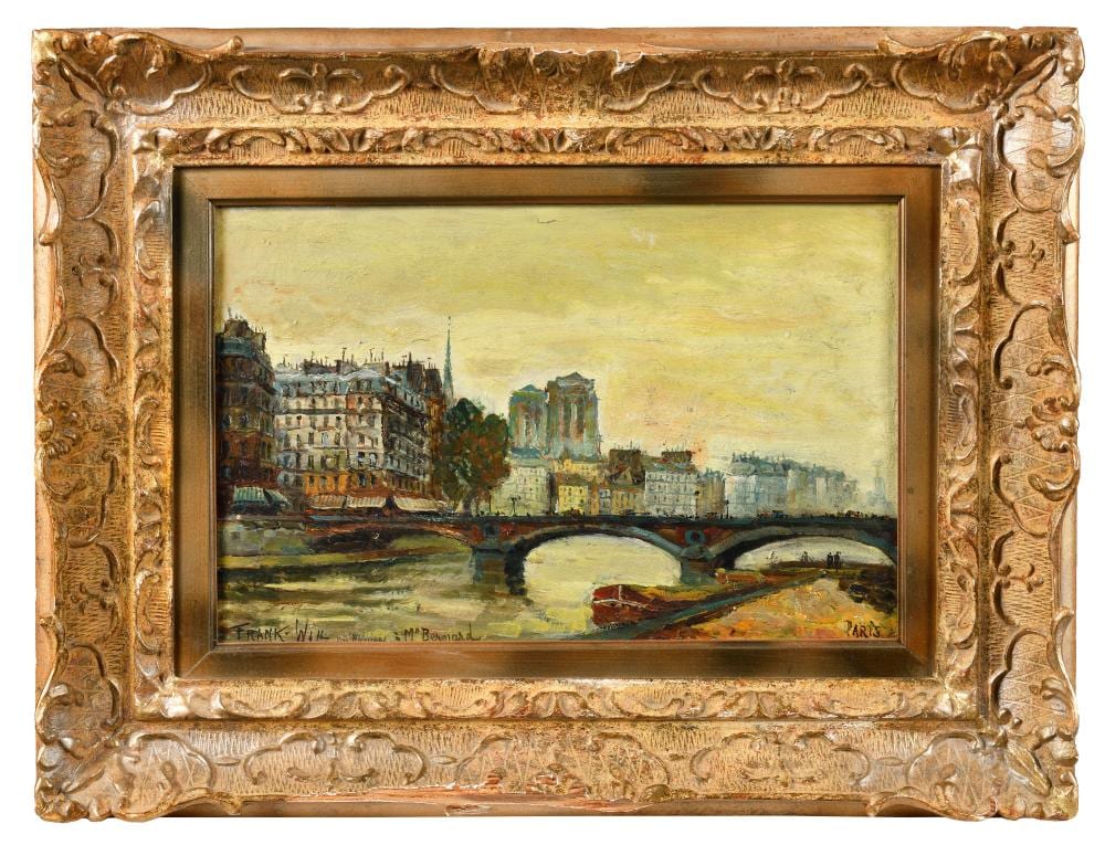 frank will 1900 1951 la seine paris huile sur carton maroufl sur toile sign et inscrit · Osenat · 2026-03-29 Frank Will comparable auction result: frank will 1900 1951 la seine paris huile sur carton maroufl sur toile sign et inscrit