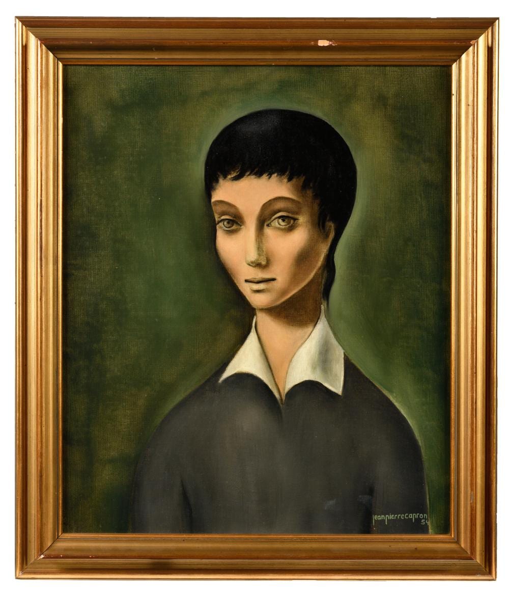 Jean-Pierre Capron comparable auction result: jean pierre capron france 1921 1997 collection jacques thalheimer femme en chemise grise et