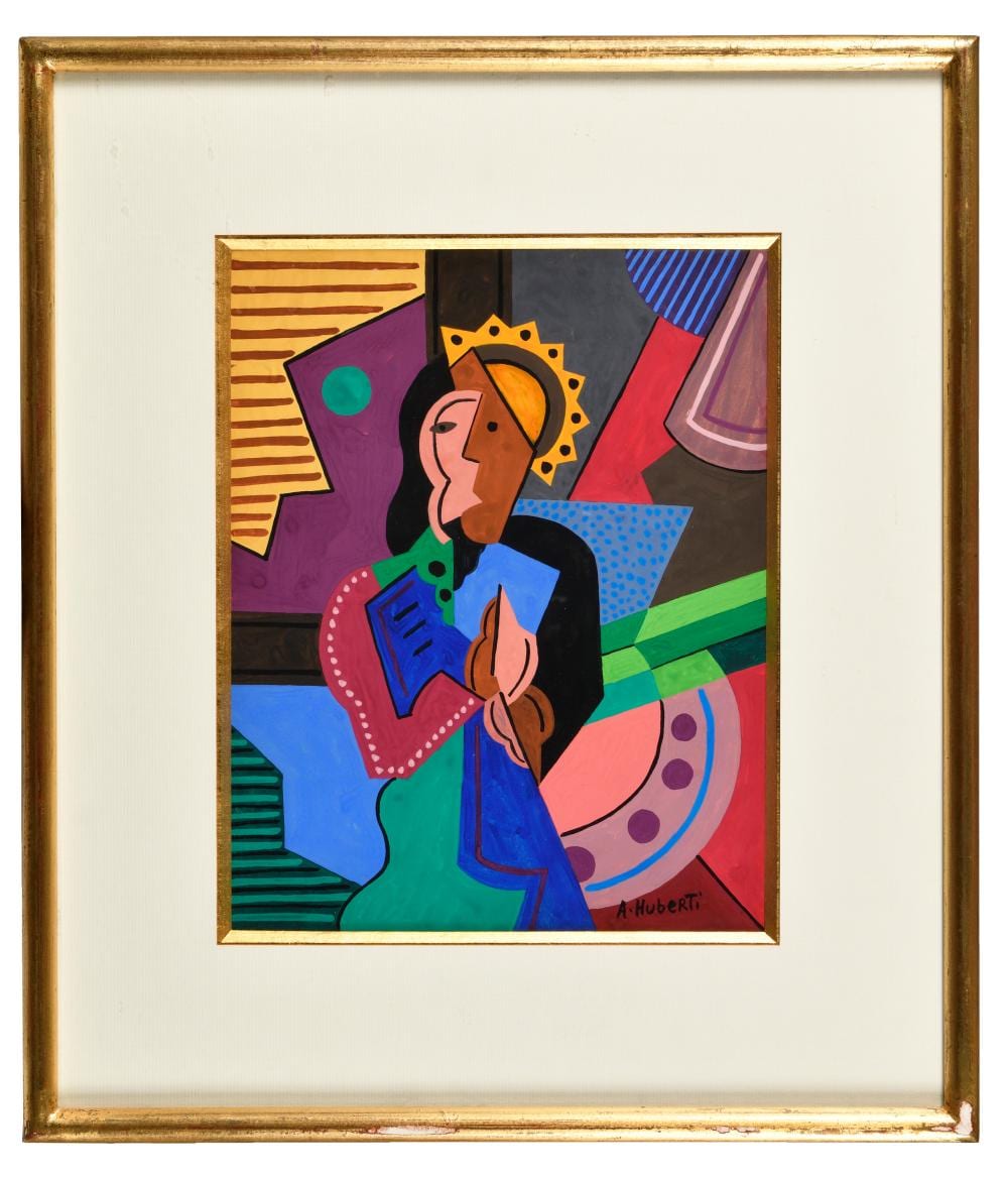 Antonio Huberti comparable auction result: antonio huberti 1907 2000 le couronnement gouache sign en bas droite 28 x 21 5 cm vue