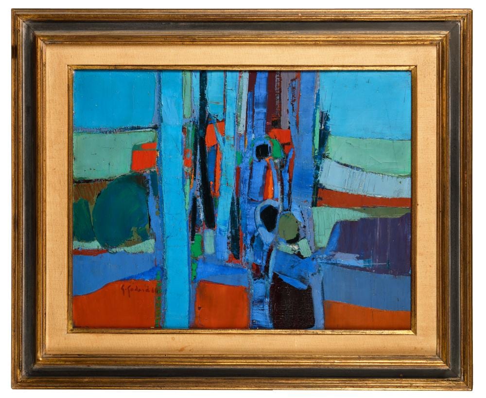 Gabriel Godard comparable auction result: gabriel godard 1933 2023 sans titre 1960 huile sur toile sign et dat en bas gauche 50