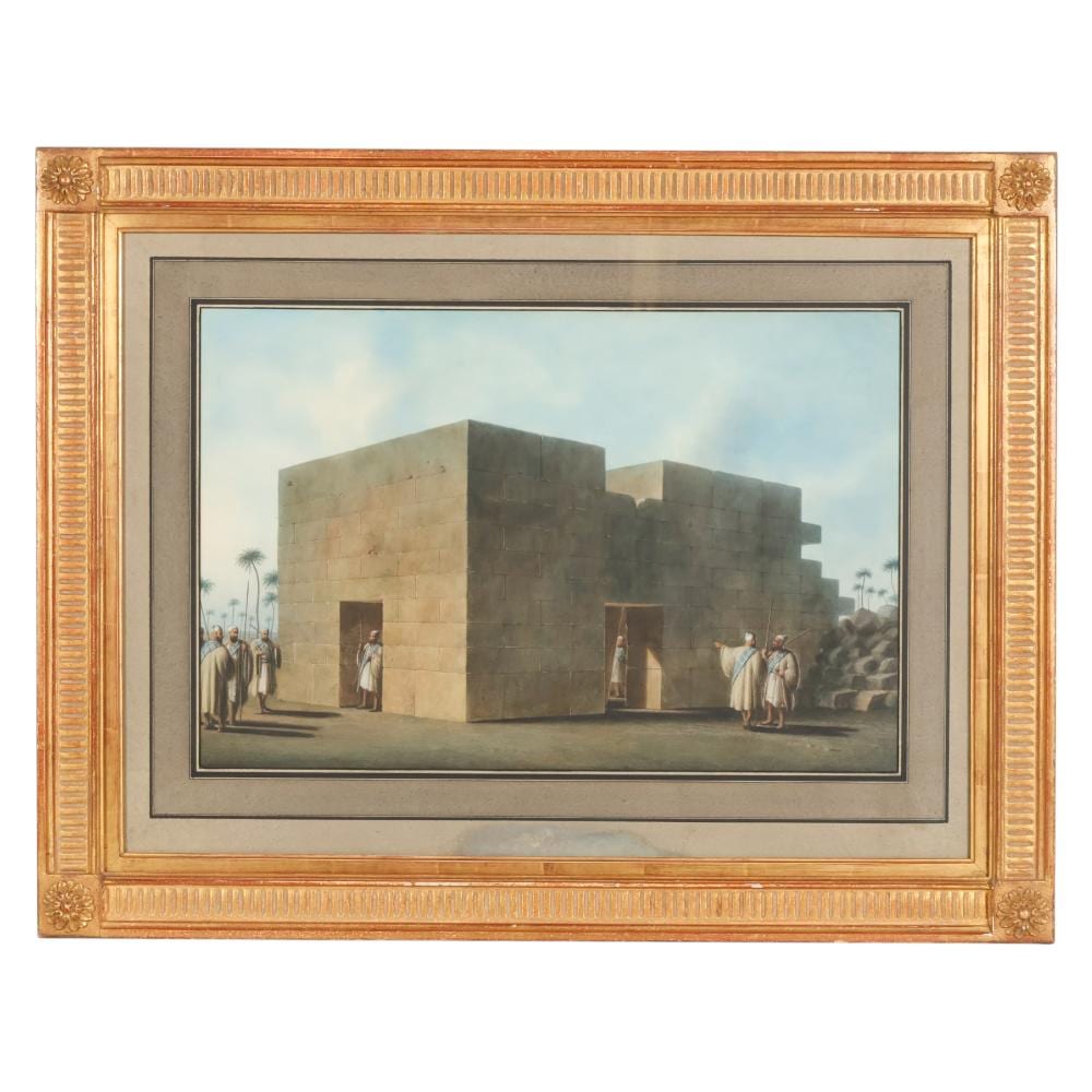 Luigi Mayer comparable auction result: luigi mayer 1755 1803 excavations of tomb painting