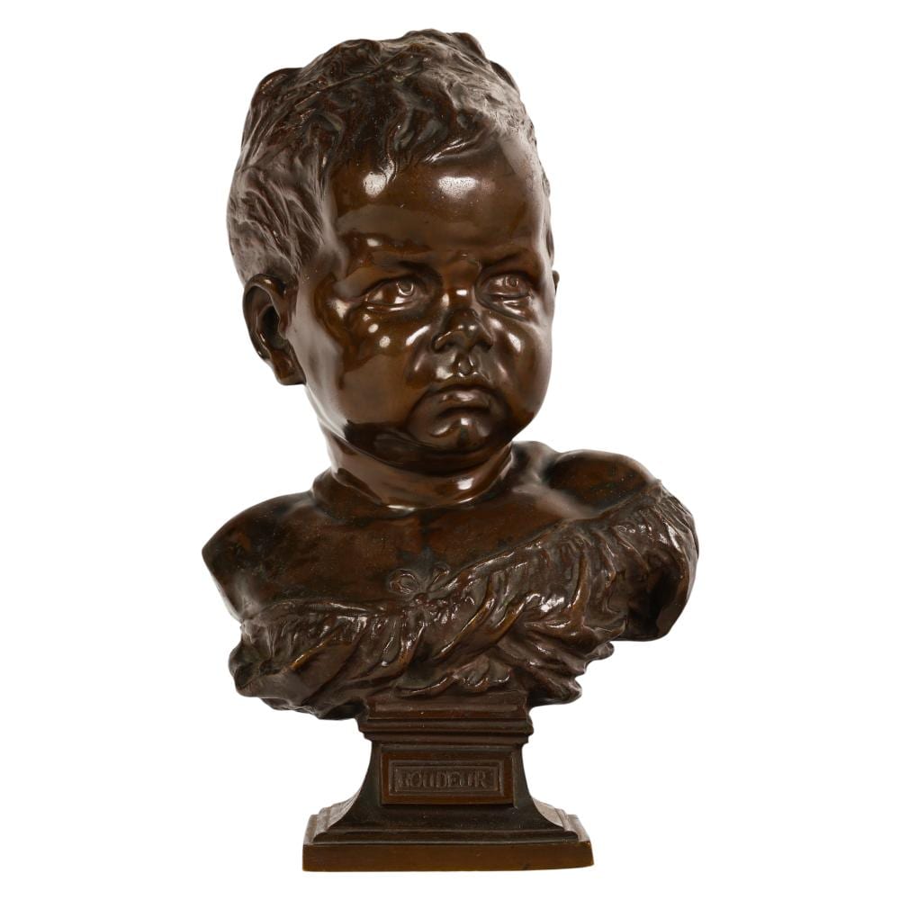 jean baptiste carpeaux 1827 1875 bronze child bust · Hill Auction Gallery · 2026-04-01 Jean-Baptiste Carpeaux comparable auction result: jean baptiste carpeaux 1827 1875 bronze child bust