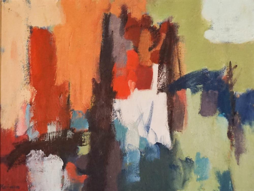 Jacob Kainen comparable auction result: jacob kainen american 1909 2001 untitled oil on masonite 18 x 24 in 45 7 x 61 cm frame 21 x 27 in 53 3 x 68 6 cm