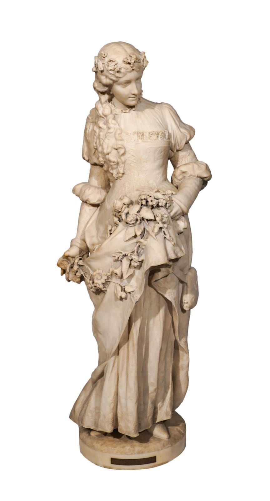 Orazio Andreoni comparable auction result: orazio andreoni italian 1840 1895 marguerite carved white marble sculpture height 37 in 94 cm