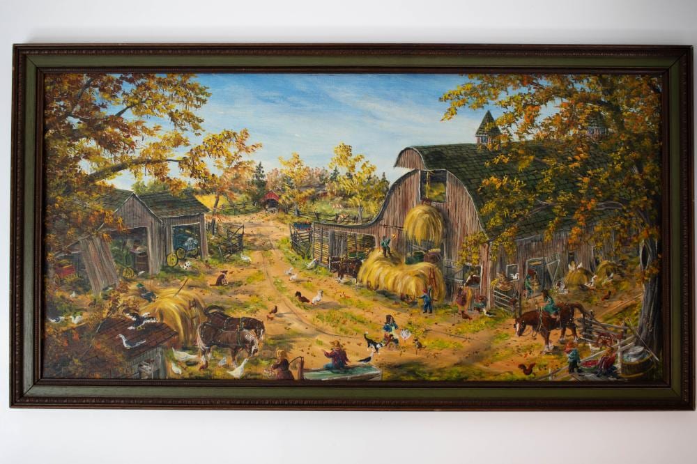 gerald lee nees putting up hay in the barn · Searchlight / Saucon Valley Auctions · 2026-03-21 Gerald Nees comparable auction result: gerald lee nees putting up hay in the barn