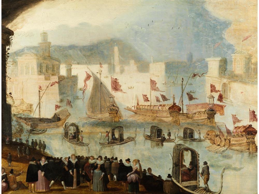 Louis De Caullery comparable auction result: louis de caullery um 1580 cambrai um 1621 antwerpen zugeschrieben