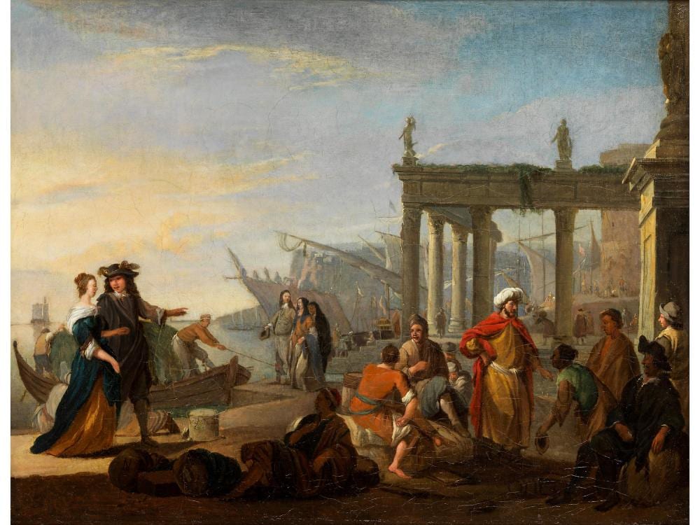 Johannes Lingelbach comparable auction result: johannes lingelbach 1622 frankfurt am main 1674 amsterdam