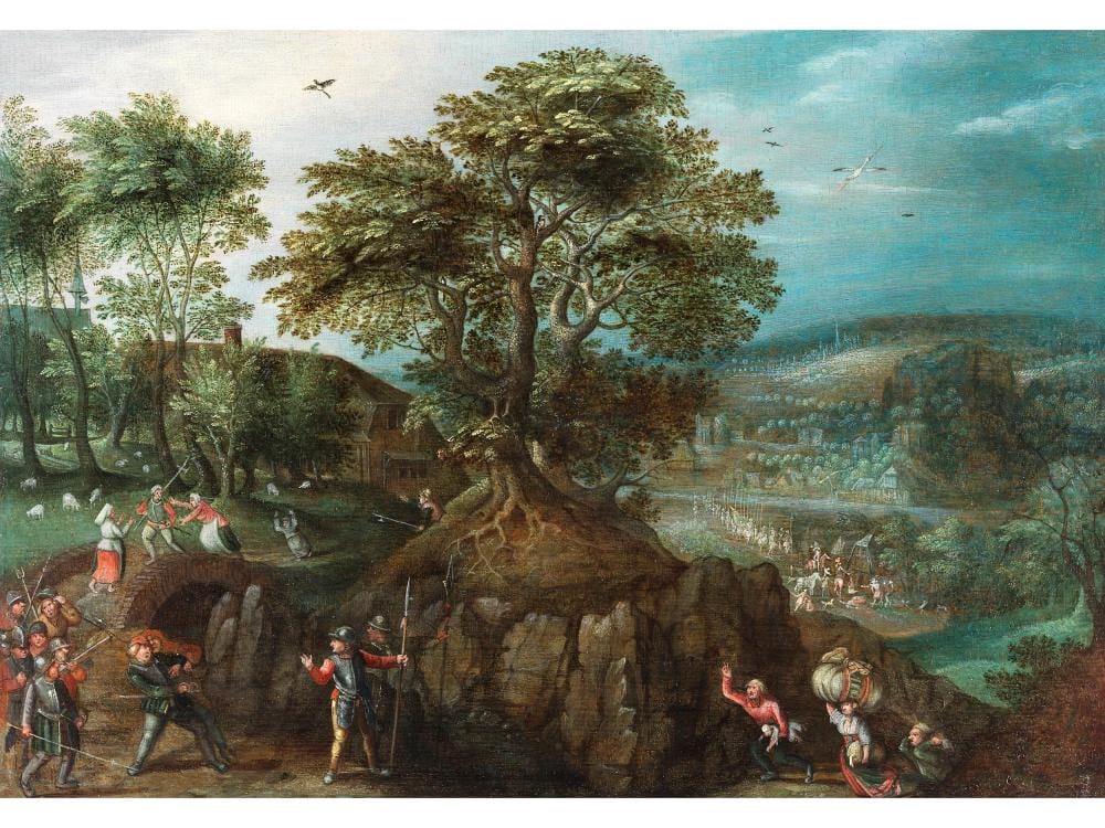 Lucas van Valckenborch comparable auction result: lucas van valckenborch um 1535 l wen 1597 frankfurt am main kreis des