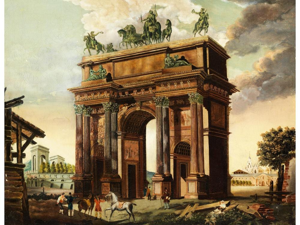 Giovanni Migliara comparable auction result: giovanni migliara 1785 alessandria 1837 mailand