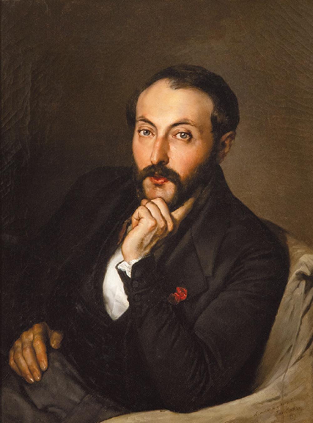 Federico de Madrazo y Kuntz comparable auction result: federico de madrazo y kuntz portrait of the painter s friend adrien dauzats