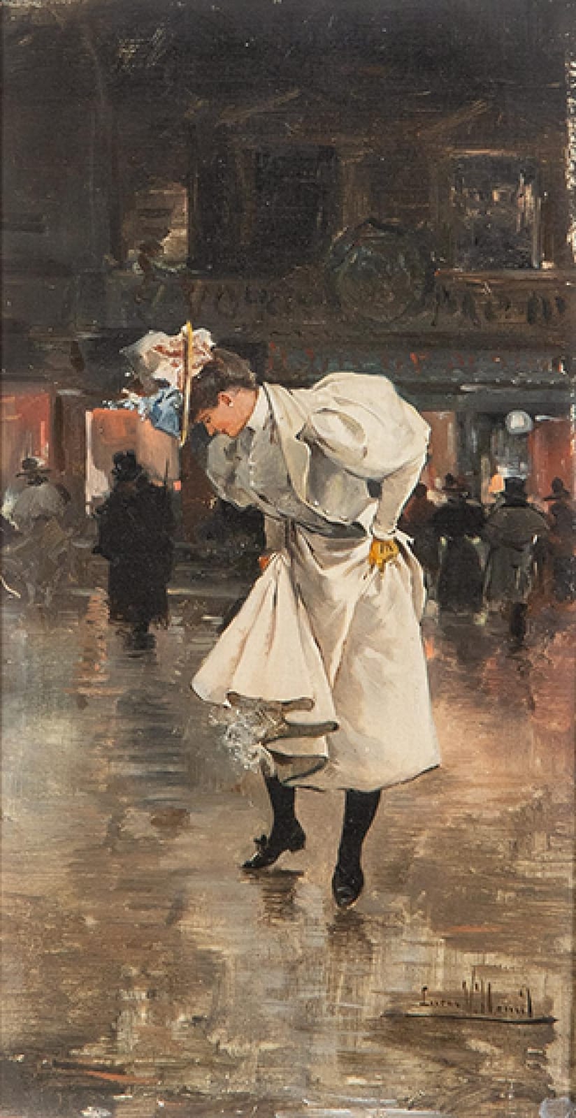 Eugenio Lucas Villaamil comparable auction result: eugenio lucas villaamil in the rain