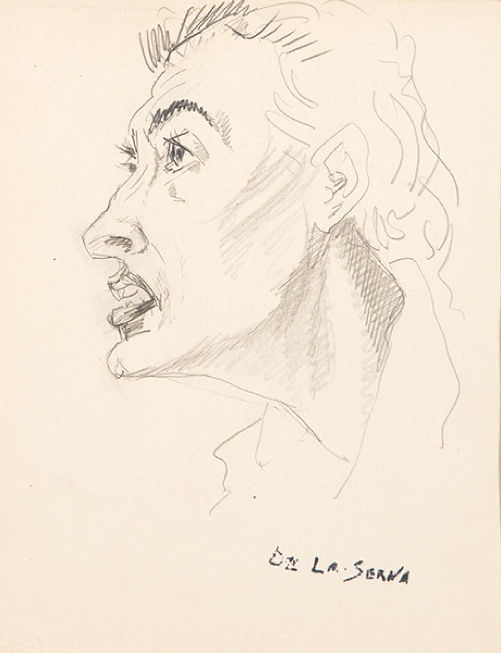 Ismael de la Serna comparable auction result: ismael de la serna profile portrait