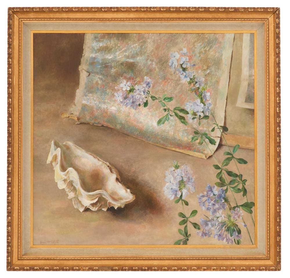 Henriette Wyeth comparable auction result: henriette wyeth american 1907 1997 seashells and flowers
