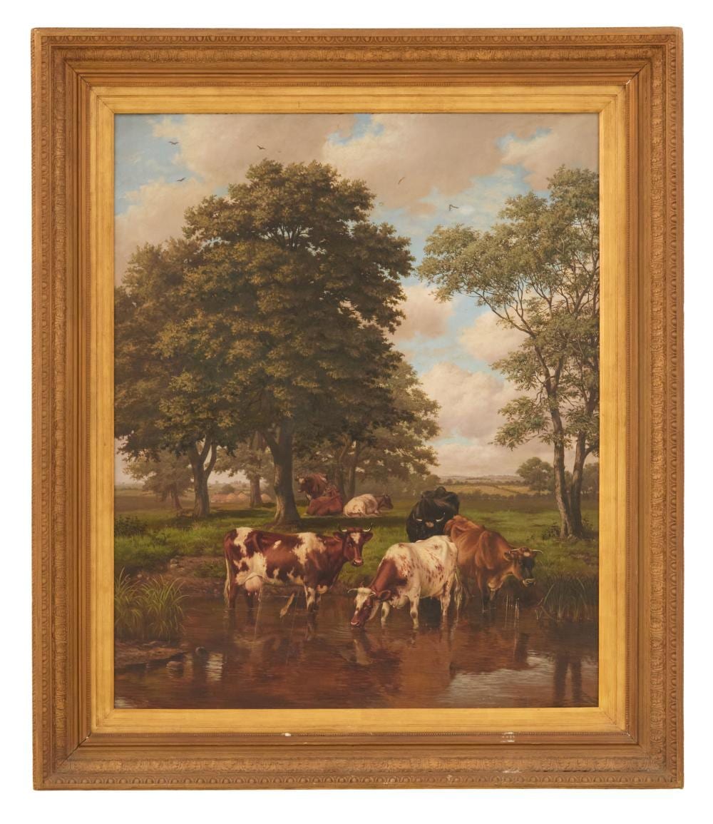 Joseph Dixon Clark comparable auction result: joseph dixon clark british 1849 1944 highland cattle 1884