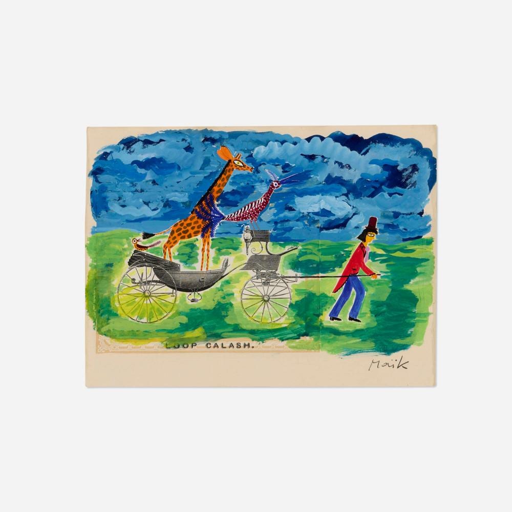 Henri Hecht Maik comparable auction result: henri hecht maik loop calash