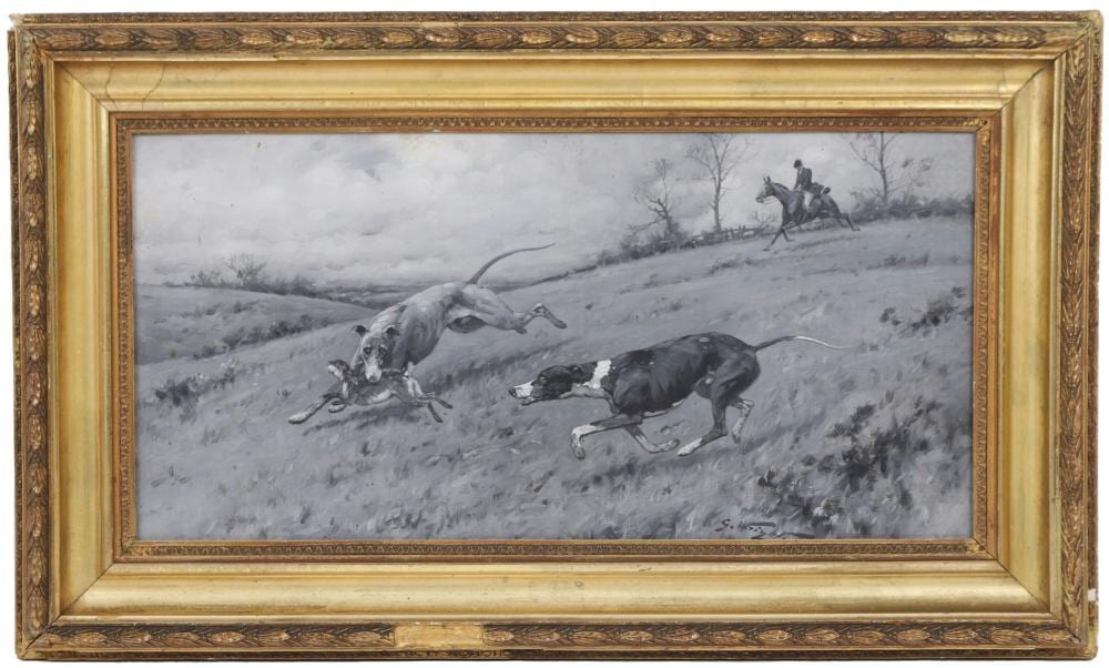 George (1860) Wright comparable auction result: george wright hunting scene